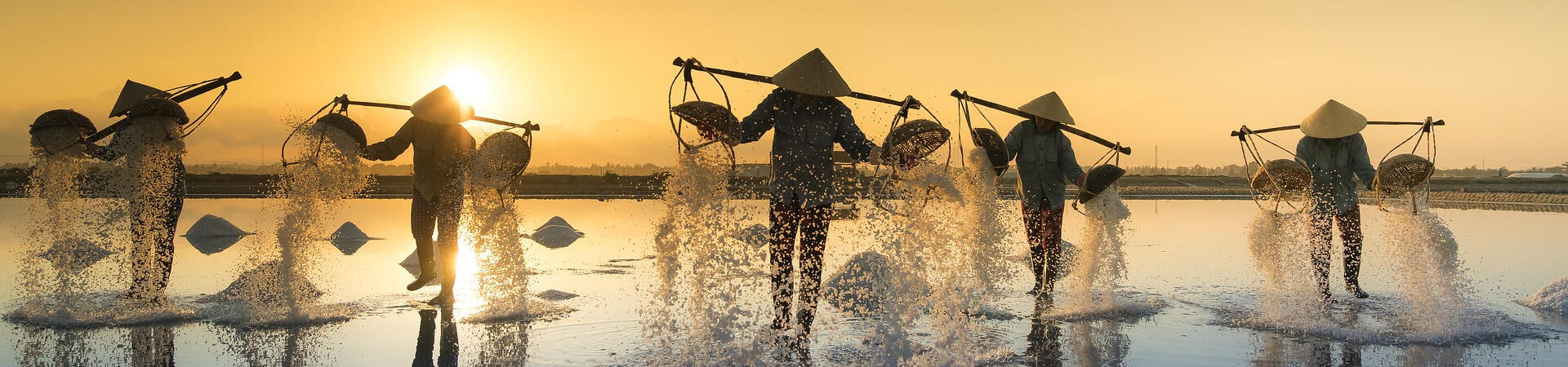 Silhouette of group of happy people